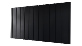 Профнастил С10 1155/1100x0,4 мм эконом, 9005 черный янтарь глянцевый