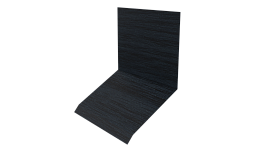 Планка примыкания верхняя к стене фальц 150x130x20 мм, Морион 3D