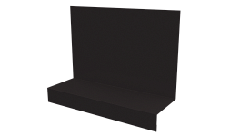 Примыкание боковое фальц 25x65x130 мм, 8019 серо-коричневый глянцевый