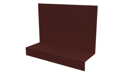 Примыкание боковое фальц 25x65x130 мм, 3009 оксид красный глянцевый