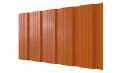Профнастил К20 1195/1130x0,4 мм, 2011 насыщенный оранжевый глянцевый