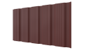 Профнастил К20 1195/1130x0,5 мм, 3009 оксид красный матовый