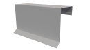 Планка торцевая фальц 65x97 мм, 9003 сигнальный белый глянцевый
