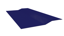 Планка крепёжная фальц 50x17x29 мм, 5002 ультрамариново-синий глянцевый