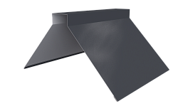 Конёк фигурный 150x150x2000 мм, 7024 графитовый серый PUR Pruf