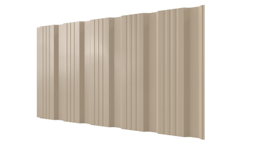 Профнастил К20 1195/1130x0,5 мм, 1015 св. слоновая кость глянцевый