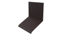 Планка примыкания верхняя к стене фальц 150x130x20 мм, 8017 шоколадно-коричневый стальной бархат