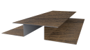 Планка стыковочная сложная 75x2000 мм, Дуб Сантана 3D
