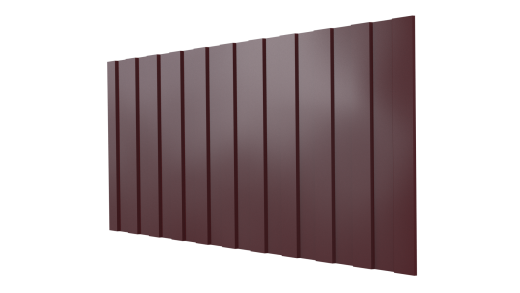 Профнастил С8 1200/1150x0,45 мм, 3005 винно-красный глянцевый
