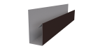 Планка П-образная 30x20x2000 мм, 8017 шоколадно-коричневый матовый