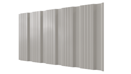 Профнастил К20 1195/1130x0,4 мм эконом, 9002 светло-серый глянцевый