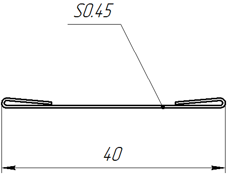 Крепежная планка 10x40x10 мм, Текила