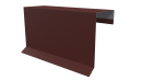Планка торцевая фальц 65x97 мм, 3009 оксид красный матовый