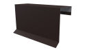 Планка торцевая фальц 65x97 мм, 8017 шоколадно-коричневый PUR Pruf