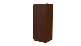Планка угла наружного сложная Блок-хаус 110x110x2000 мм, Золотистый дуб 3D