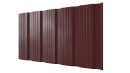 Профнастил К20 1195/1130x0,4 мм эконом, 3009 оксид красный глянцевый