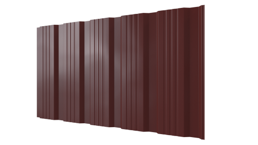 Профнастил К20 1195/1130x0,4 мм эконом, 3009 оксид красный глянцевый