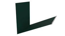 Планка примыкания верхняя к трубе фальц 250x210 мм, 6005 зеленый мох матовый
