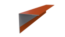 Планка угла наружного 50x50x2000 мм, 2004 оранжевый глянцевый