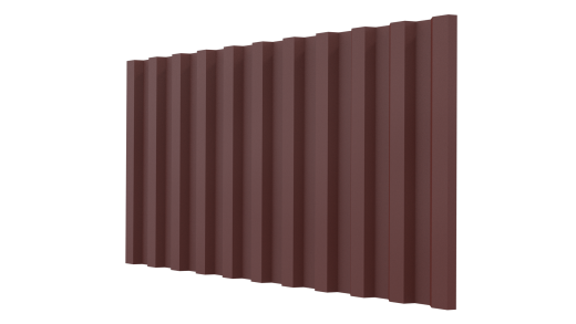 Профнастил С21 1051/1000x0,5 мм, 3009 оксид красный матовый