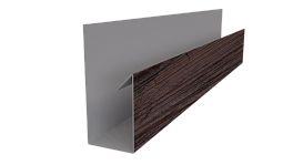 Планка П-образная 30x20x2000 мм, Морёный дуб 3D