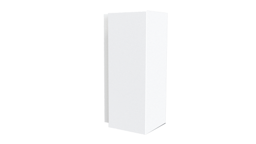 Планка угла наружного сложная Блок-хаус 110x110x2000 мм, 9003 сигнальный белый глянцевый