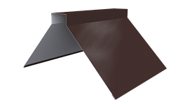 Конёк фигурный 150x150x2000 мм, 8017 шоколадно-коричневый PUR Pruf