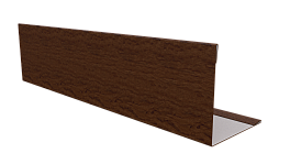 Планка завершающая 10x50x50x10 мм, Золотой орех 3D