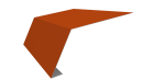 Планка карнизная 100x65x2000 мм, 2004 оранжевый глянцевый
