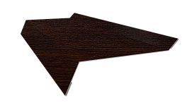Планка примыкания в штробу 20x60x10 мм, Antique wood