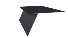 Планка карнизная фальц 130x80 мм, Морион 3D