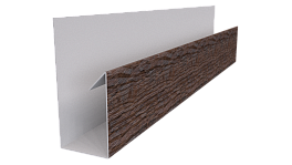 Планка П-образная Блок-хаус 30x30x2000 мм, Морёный дуб 3D