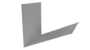 Планка примыкания верхняя к трубе фальц 250x210 мм, 7047 телегрей 4 глянцевый