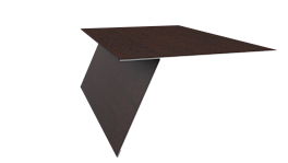 Планка карнизная фальц 130x80 мм, Antique wood