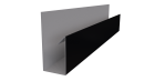 Планка П-образная 30x20x2000 мм, 9005 черный янтарь глянцевый