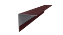 Планка угла наружного 50x50x2000 мм, 3005 винно-красный матовый