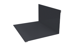 Планка примыкания верхняя 100x150x2000 мм, 7024 графитовый серый PUR Pruf