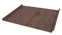 Фальцевая кровля 562/550x0,45 мм, Морёный дуб 3D