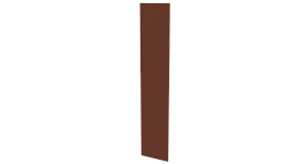 Крепежная планка 10x40x10 мм, 8004 медно-коричневый глянцевый