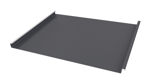 Фальцевая кровля 562/550x0,45 мм, 7024 графитовый серый матовый