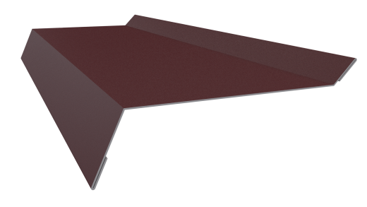 Планка примыкания в штробу 20x60x10 мм, 3005 винно-красный матовый