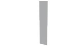 Крепежная планка 10x40x10 мм, 9003 сигнальный белый глянцевый