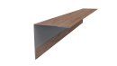 Планка угла наружного 30x30x2000 мм, Орех 3D