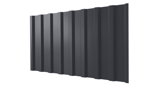 Профнастил С20B 1150/1100x0,7 мм, 7024 графитовый серый глянцевый