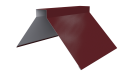 Конёк фигурный 150x150x2000 мм, 3005 винно-красный глянцевый