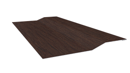 Планка крепёжная фальц 50x17x29 мм, Античный дуб 3D