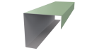Декоративная накладка угловая 20x60x60x20 мм, 6019 бело-зеленый глянцевый