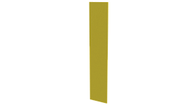 Крепежная планка 10x40x10 мм, 1018 цинково-желтый глянцевый