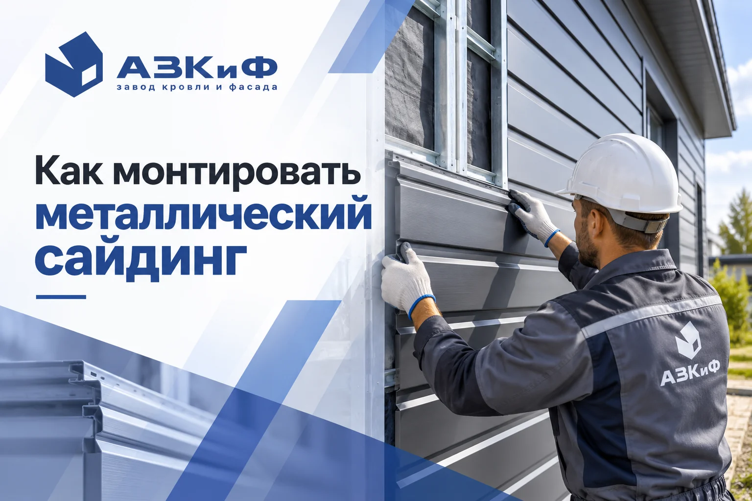 Как монтировать металлический сайдинг