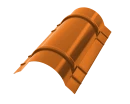 Конёк круглый R110x2000 мм, 2011 насыщенный оранжевый глянцевый